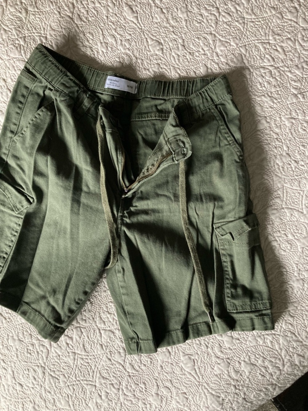 Womens Cargo Drawstring Shorts